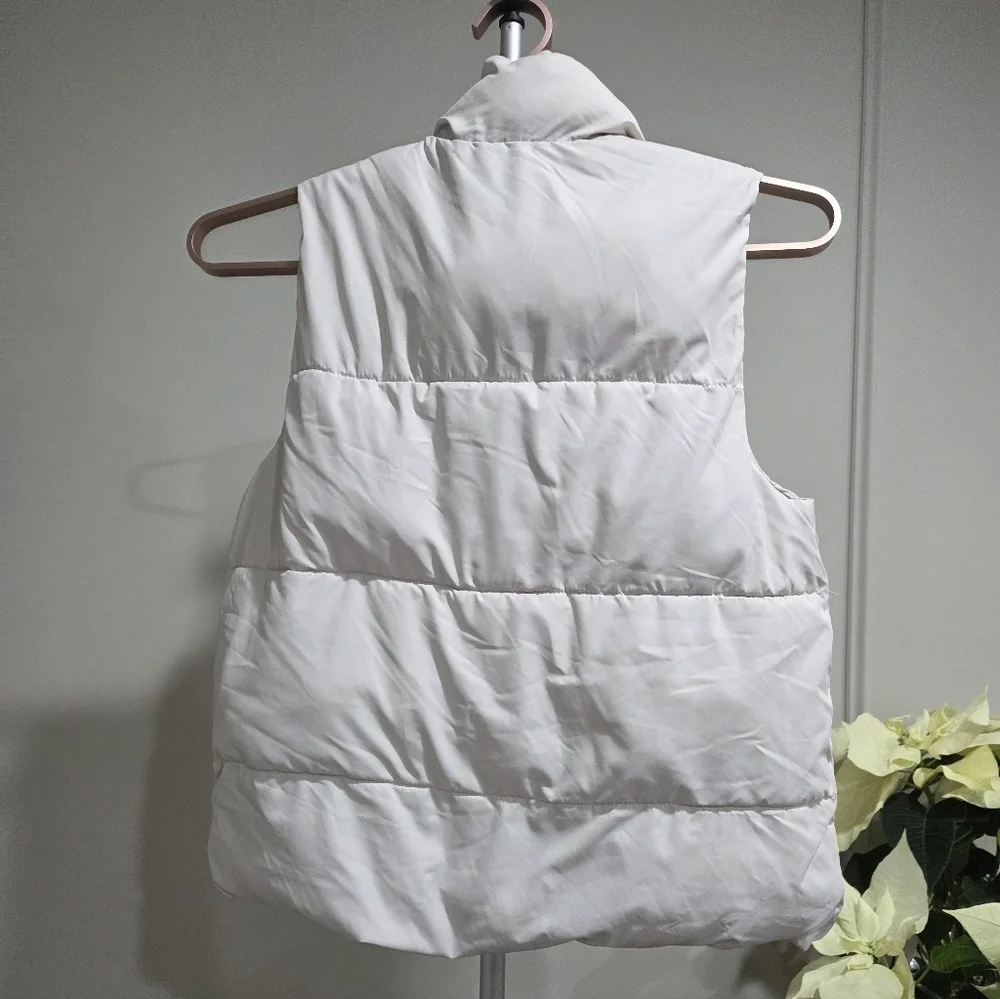 Abercrombie Kids Kids Puffer Vest Sz.11/12 Ivory Color